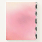 Carnet "Rêve" Lettre Rose Clair Gradient Rose (Dos)