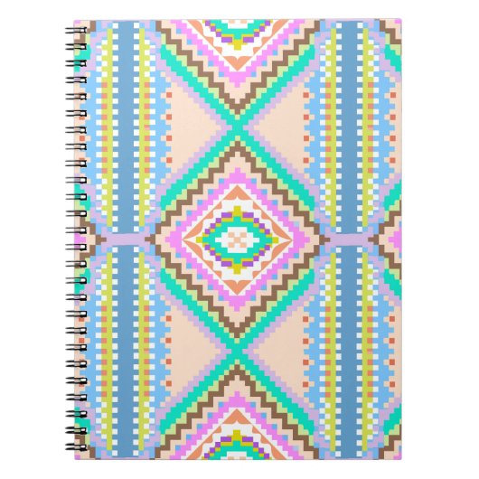 Carnet Rêve Pastel Électrique Kaléidoscope (Devant)