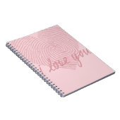 Carnet RÊVE ROSE | Je t'aime (Côté Droit)