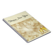 Carnet Réveillon du Nouvel An avec lunettes de champagne (Côté Droit)