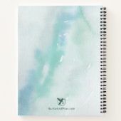 Carnet Rêves d'aquarelle bleu et vert (Dos)