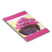 Carnet Rêves de Cupcake Art Enfant Mignon (Côté Droit)
