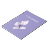 Carnet Rêves de papillon lavande (Côté gauche)