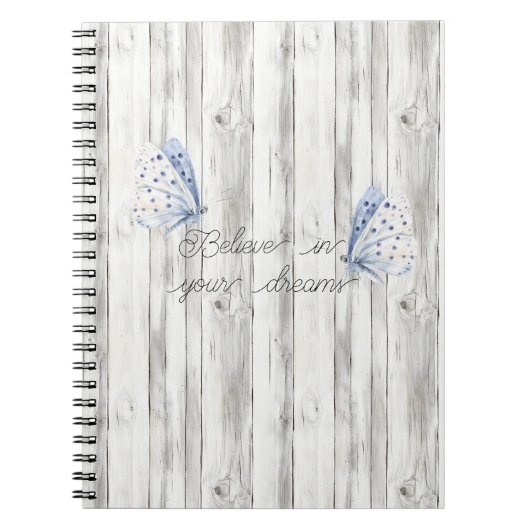 Carnet Rêves de papillon lavande (Devant)