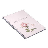 Carnet Rêves de papillon rose blanc (Côté Droit)