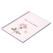 Carnet Rêves de papillon rose blanc (Côté gauche)
