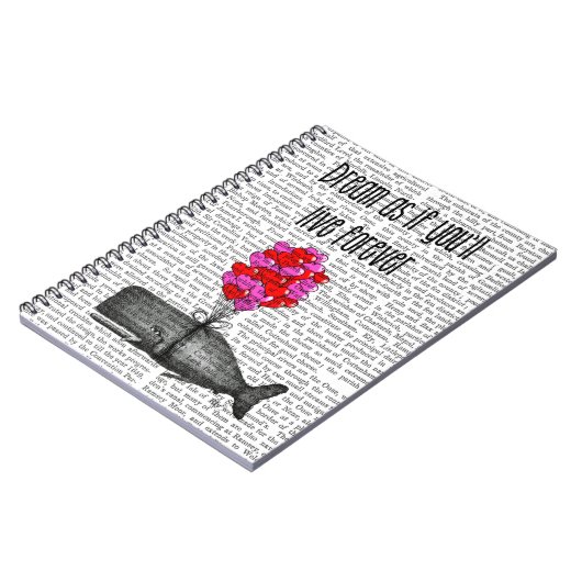 Carnet Rêvez comme si vous vivez pour toujours (Côté gauche)