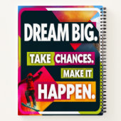 Carnet Rêvez grand, prenez des chances (Dos)