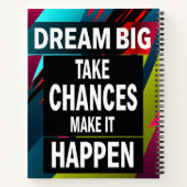 Carnet Rêvez grand, prenez des chances (Dos)