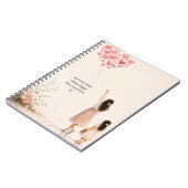 Carnet Rêvez plus grand – Ballons en forme de fille et de (Côté gauche)