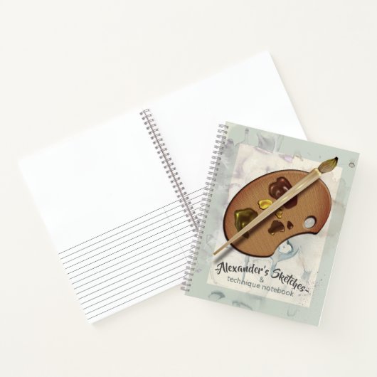 Carnet Revue Artiste Peinture Et Palette (Intérieur)