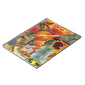 Carnet Revue avec le thème du marché agricole (Côté gauche)