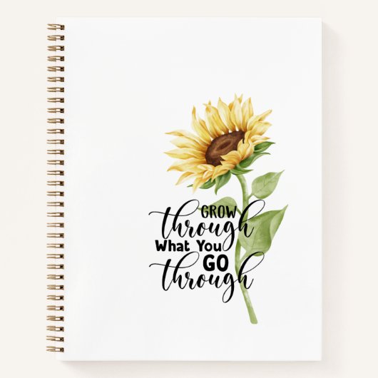 Carnet Revue "Croissance à travers ce que vous traversez" (Devant)