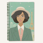 Carnet Revue personnalisée "Nostalgale pour Paris" (Recto)