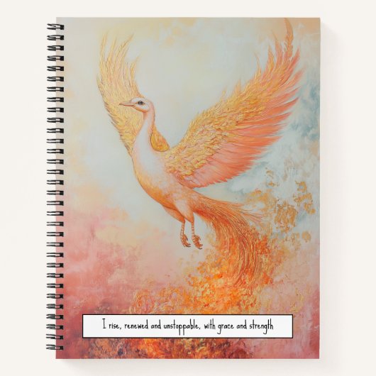 Carnet Revue Phoenix gracieuse (Devant)