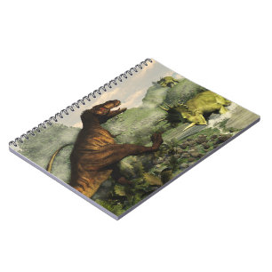 Carnet Rex de Tyrannosaurus luttant contre le