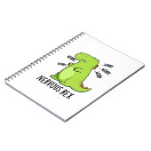 Carnet Rex Nerveux Drôle de Dinosaure TRex Jeu de Mots (Côté gauche)