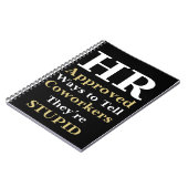 Carnet RH Approuvées façons de dire aux collègues Ils son (Côté gauche)