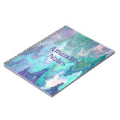 Carnet Rhapsodie bleue personnalisée | Art Abstrait (Côté gauche)