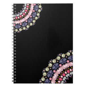 Carnet Rhinestones, paillettes, confettis, perles