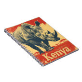Carnet Rhino du Kenya vintage (Côté Droit)