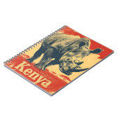 Carnet Rhino du Kenya vintage (Côté gauche)