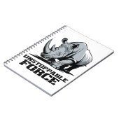 Carnet Rhino incassable : Force et puissance déchaînées (Côté gauche)