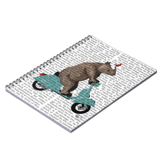 Carnet Rhino sur cyclomoteur (Côté gauche)