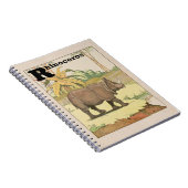 Carnet Rhinoceros Animaux de la Jungle (Côté Droit)
