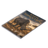 Carnet Rhinocéros Blanc Savane ANIMAUX (Côté gauche)
