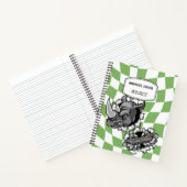 Carnet Rhinocéros de dessin animé cool tenant une manette (Intérieur)