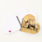 Carnet rhinocéros mignons en afrique (Intérieur)