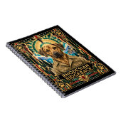 Carnet Rhodesian Ridgeback, Chien Art Déco (Côté Droit)