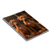 Carnet Rhodesian Ridgeback Chiot Automne Citrouille délic (Côté Droit)