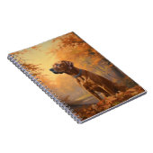 Carnet Rhodesian Ridgeback dans les feuilles d'automne to (Côté Droit)