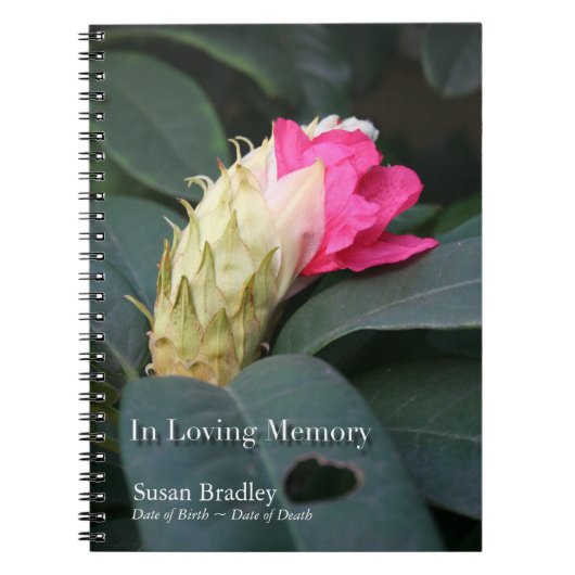 Carnet Rhododendron 1 Celebration of life guest book (Devant)