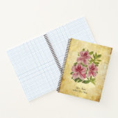Carnet Rhododendron Élégant Vintage (Intérieur)