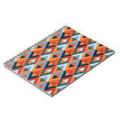 Carnet Rhombus colorés et triangles motif (Côté gauche)