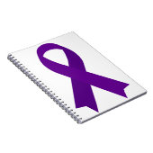 Carnet Ribbon violet Lupus ITP HS Lewy Body Dementia (Côté Droit)