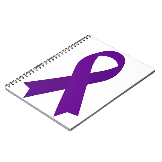 Carnet Ribbon violet Lupus ITP HS Lewy Body Dementia (Côté gauche)