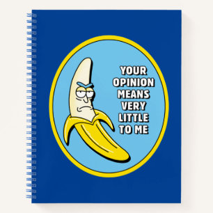 Carnet RICK ET MORTY™   Badge en brique banane