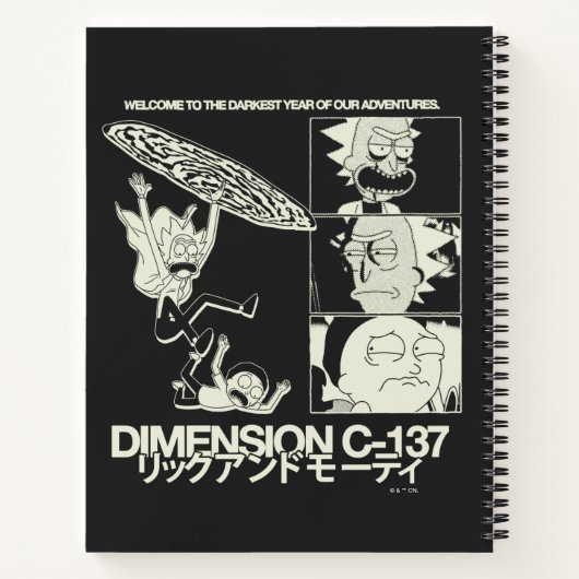 Carnet RICK ET MORTY™ | Dimension C-137 (Dos)
