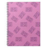 CARNET RICK ET MORTY™ DO NOT DEVELOP MY APP (Devant)