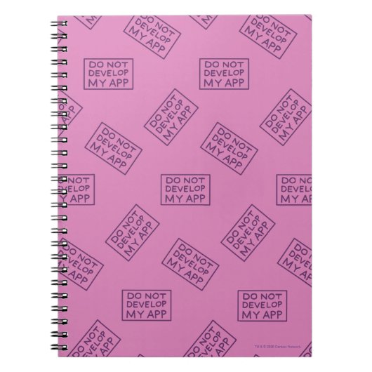 CARNET RICK ET MORTY™ DO NOT DEVELOP MY APP (Devant)