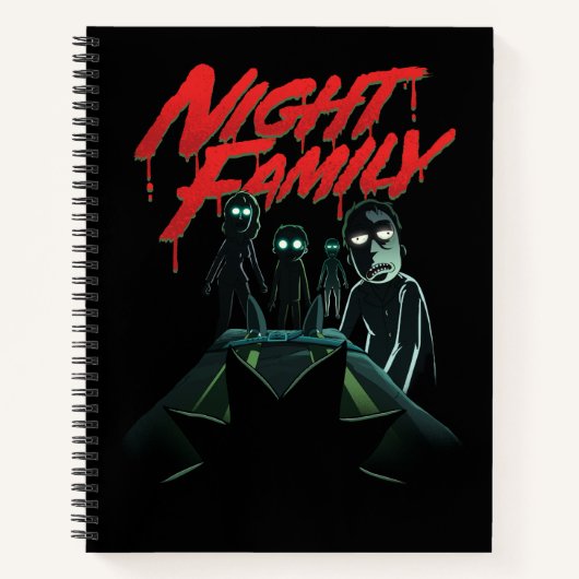 Carnet RICK ET MORTY™ | Famille de nuit (Devant)