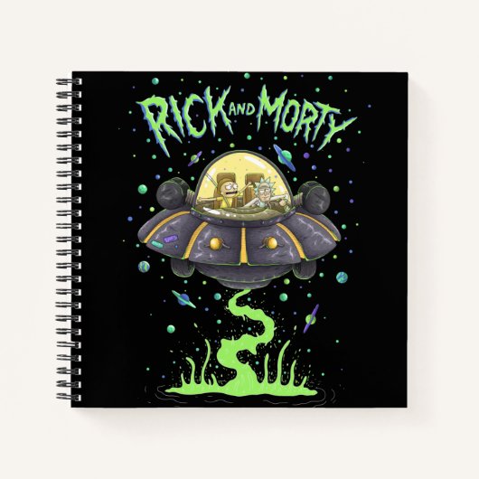 Carnet RICK ET MORTY™ | Graphique de vol spatial illustré (Devant)