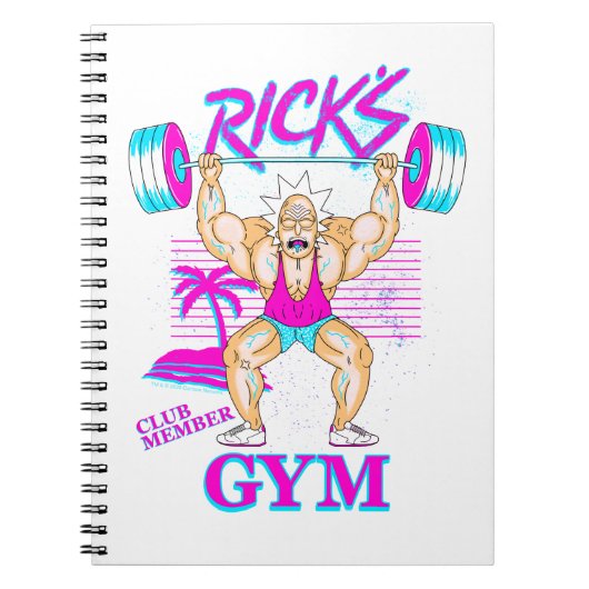 Carnet RICK ET MORTY™ | Membre Rick's Gym Club (Devant)