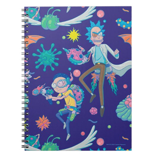 Carnet RICK ET MORTY™ | Parmi les Motifs de cellules infe (Devant)