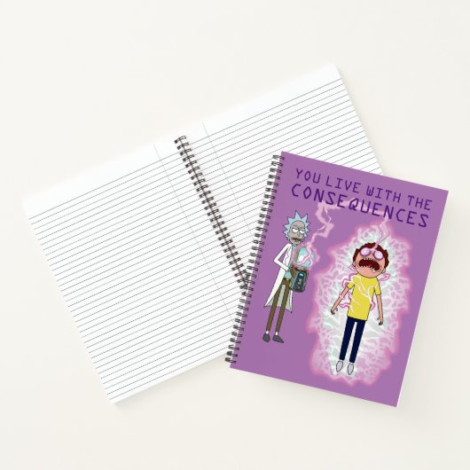 Carnet RICK ET MORTY™ | Vous Vivez Avec Les Conséquences (Intérieur)