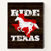 Carnet Ride Texas - Cadeau pour les amateurs de chevaux,  (Dos)
